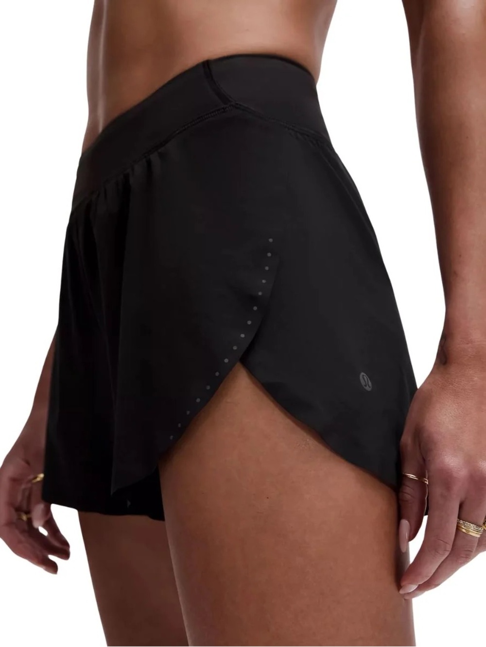 lululemon athletica Black Layered Running Shorts